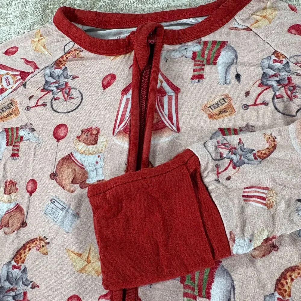 The Sleepy Sloth Bamboo Convertible Romper - Horror Circus 12-18M
